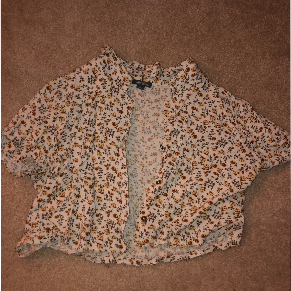 flower button up shirt